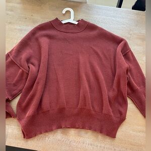 Pink blush maternity sweater